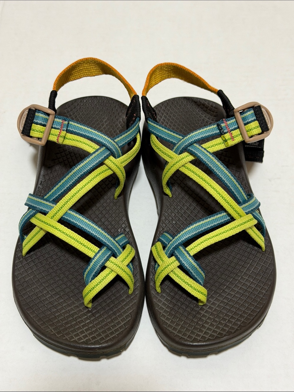 Chaco ZX/2 Blue Green Dual Strap Sport Hiking Outdoor‎ Sandals - Women’s Size 6